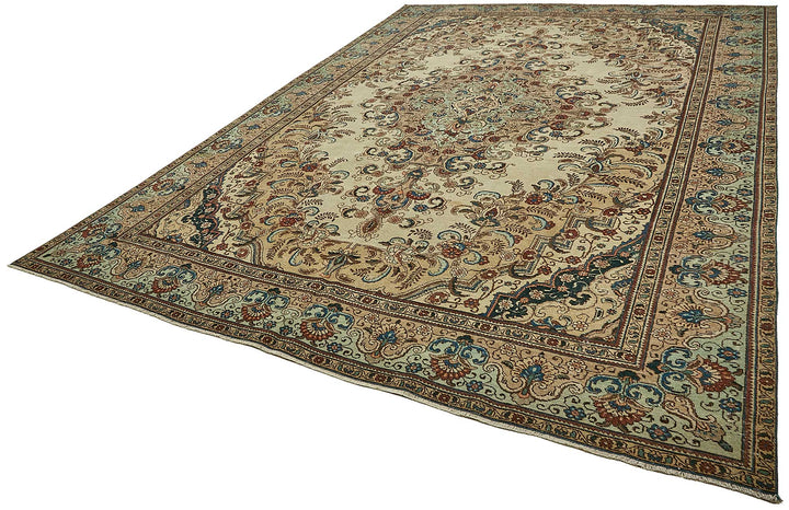 9x13 Beige Vintage Large Area Rug - 49764