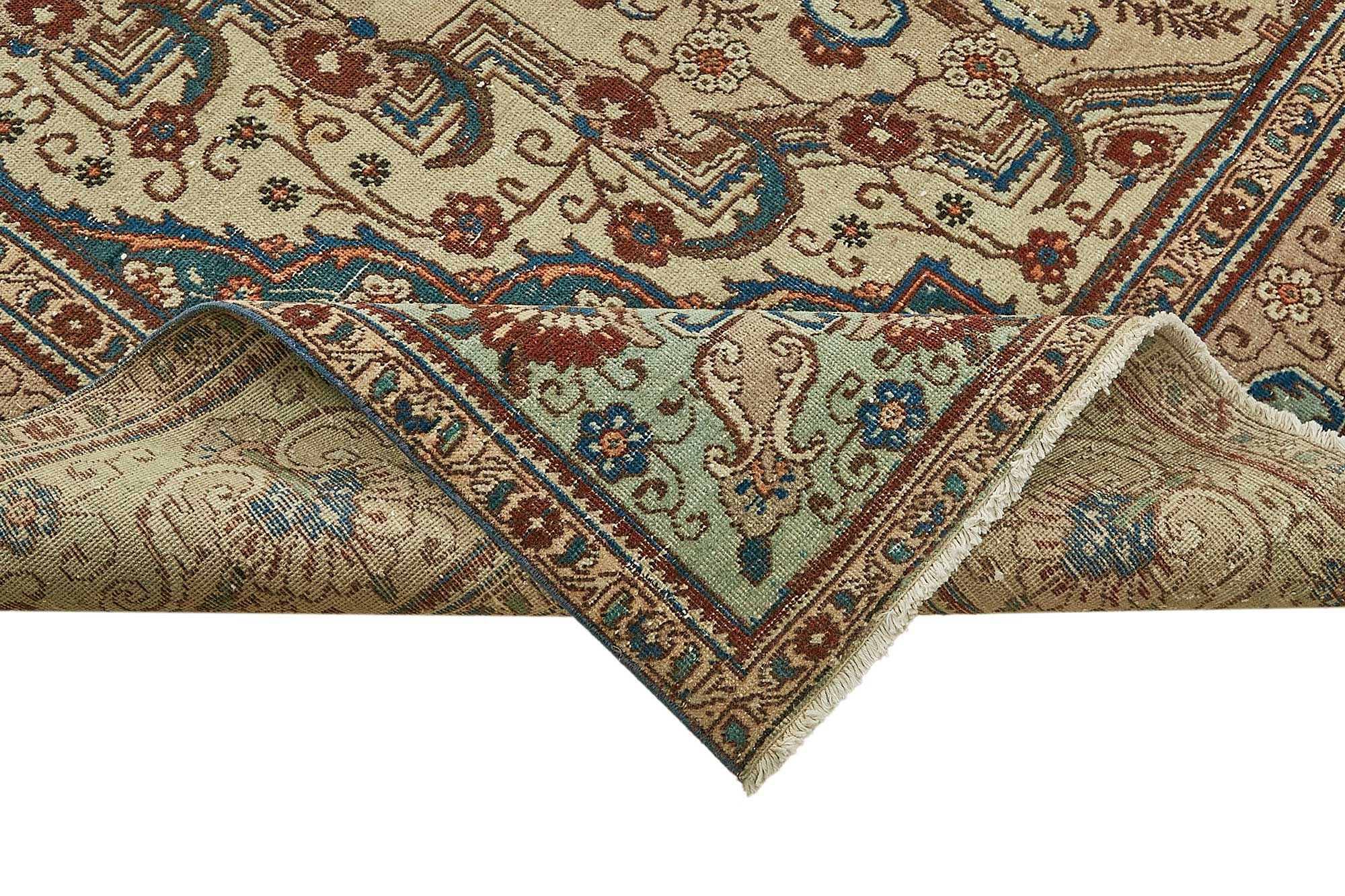 9x13 Beige Vintage Large Area Rug - 49764