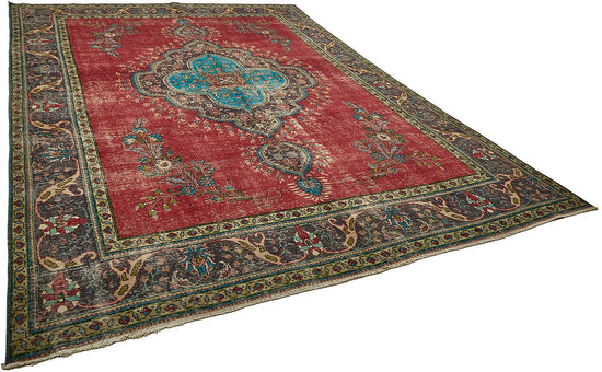 9x13 Red Vintage Large Area Rug - 49765