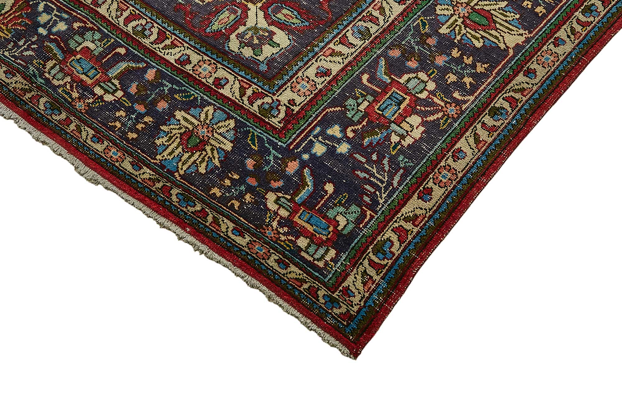 10x13 Red Vintage Large Area Rug - 49767