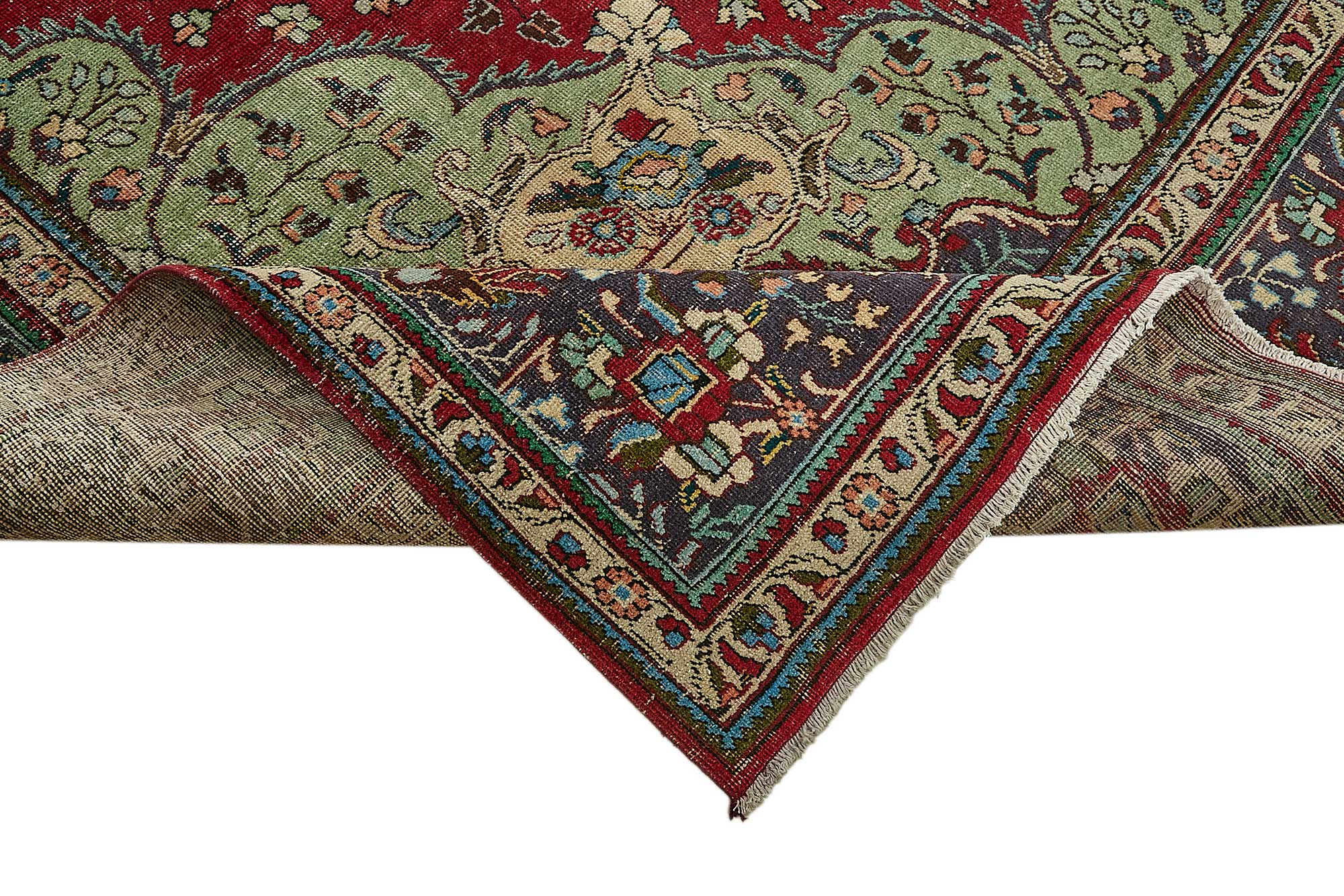 10x13 Red Vintage Large Area Rug - 49767