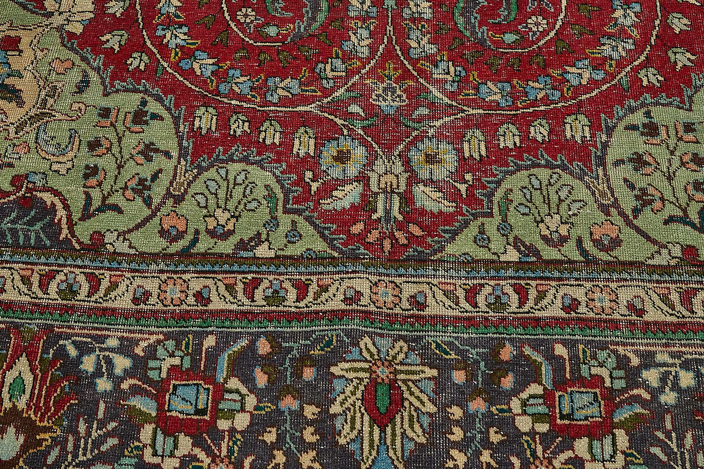 10x13 Red Vintage Large Area Rug - 49767