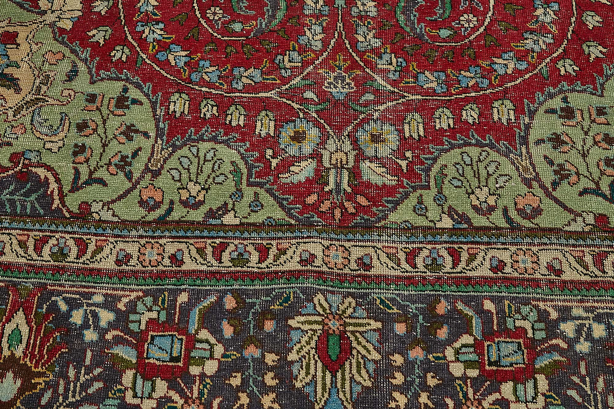 10x13 Red Vintage Large Area Rug - 49767