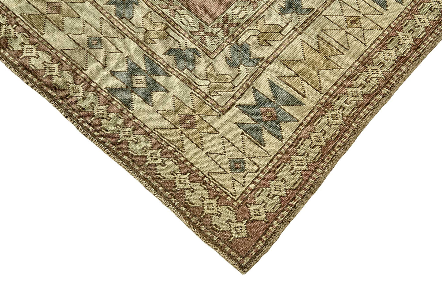 8x11 Beige Vintage Large Area Rug - 49768