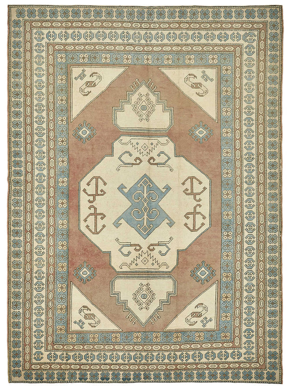 8x12 Beige Vintage Large Area Rug - 49770