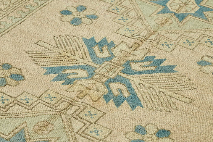 6x9 Beige Handmade Oriental Rug - 49772