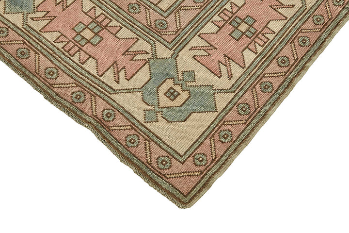 6x9 Beige Handmade Oriental Rug - 49773