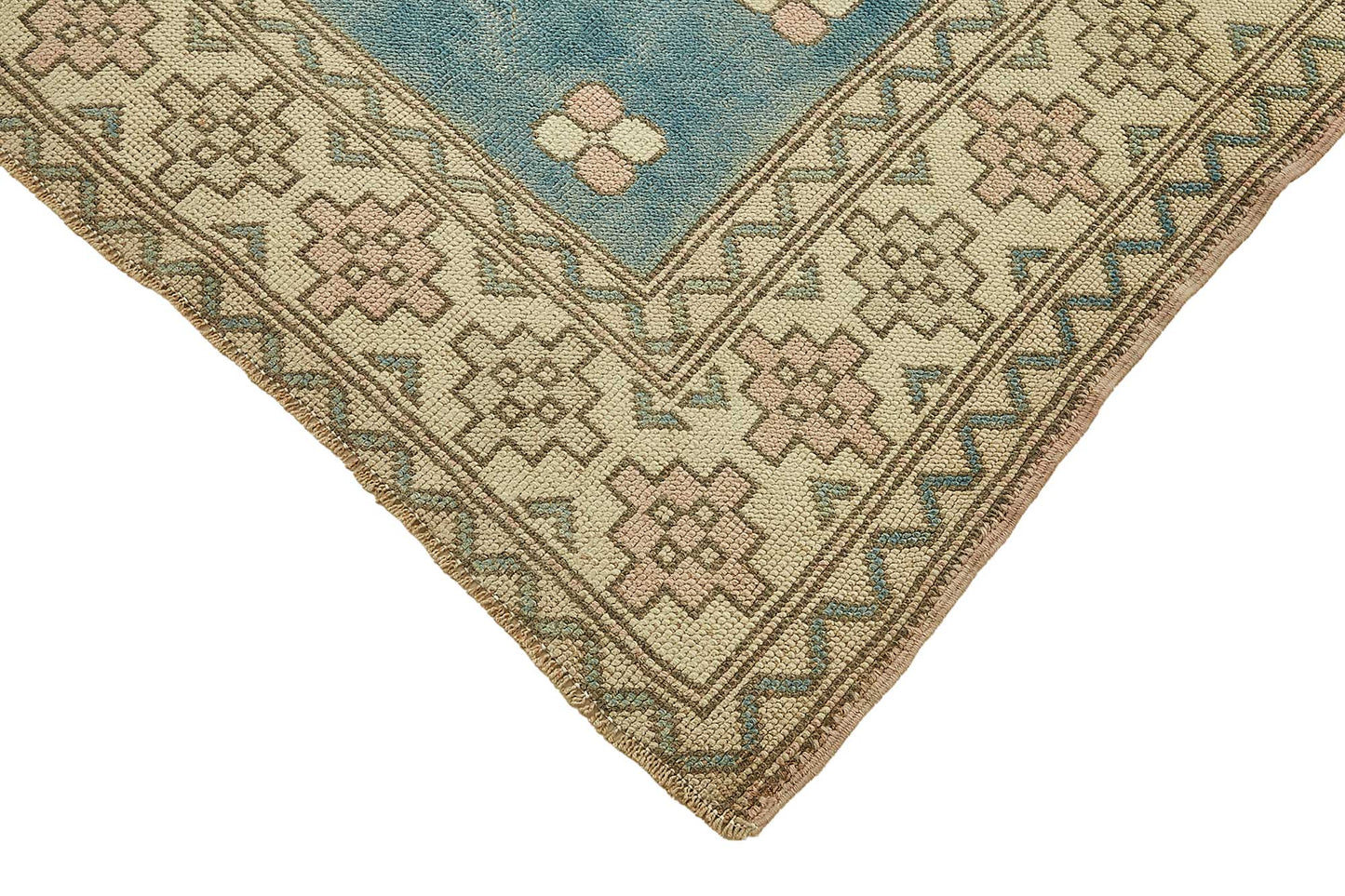 6x8 Beige Handmade Oriental Rug - 49774
