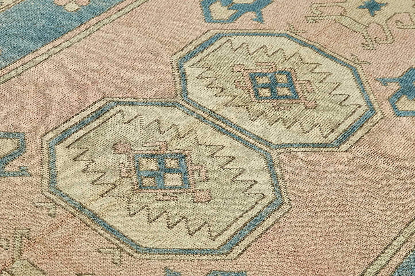 6x8 Beige Handmade Oriental Rug - 49774