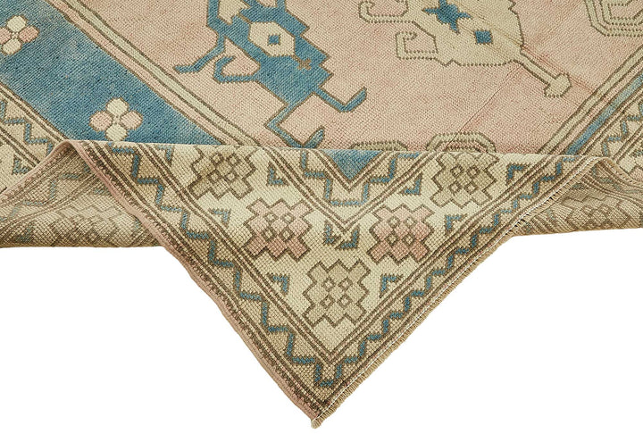 6x8 Beige Handmade Oriental Rug - 49774