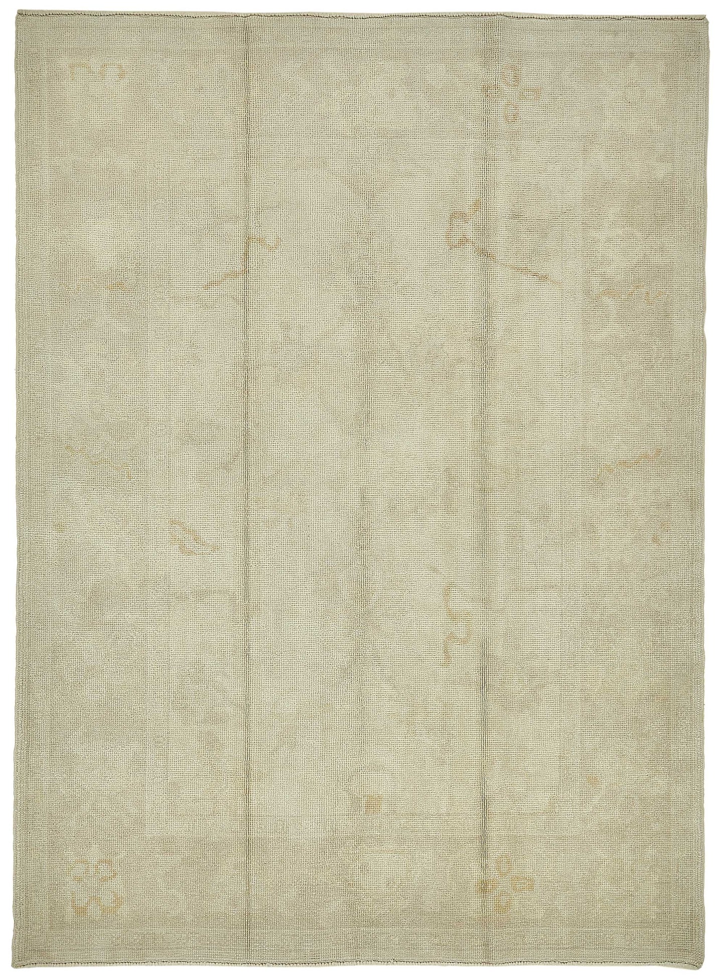 6x9 Beige Handmade Oriental Rug - 49777