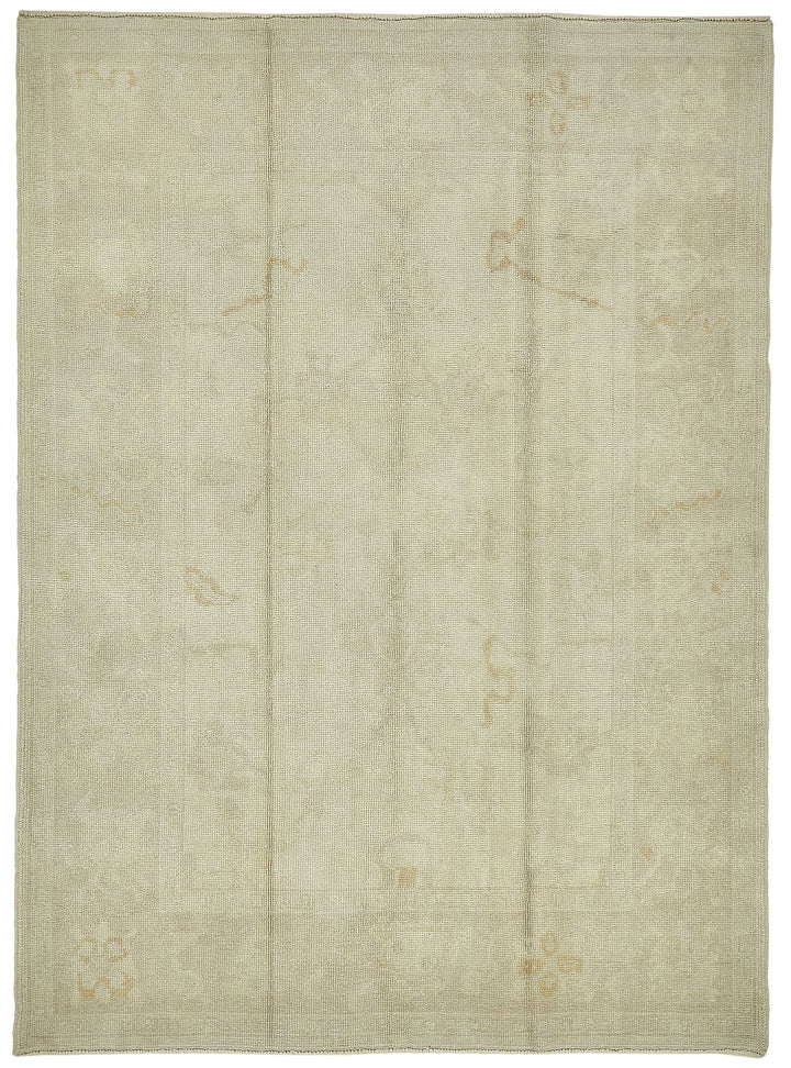6x9 Beige Handmade Oriental Rug - 49777