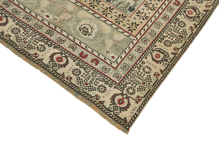 6x10 Beige Handmade Oriental Rug - 49778