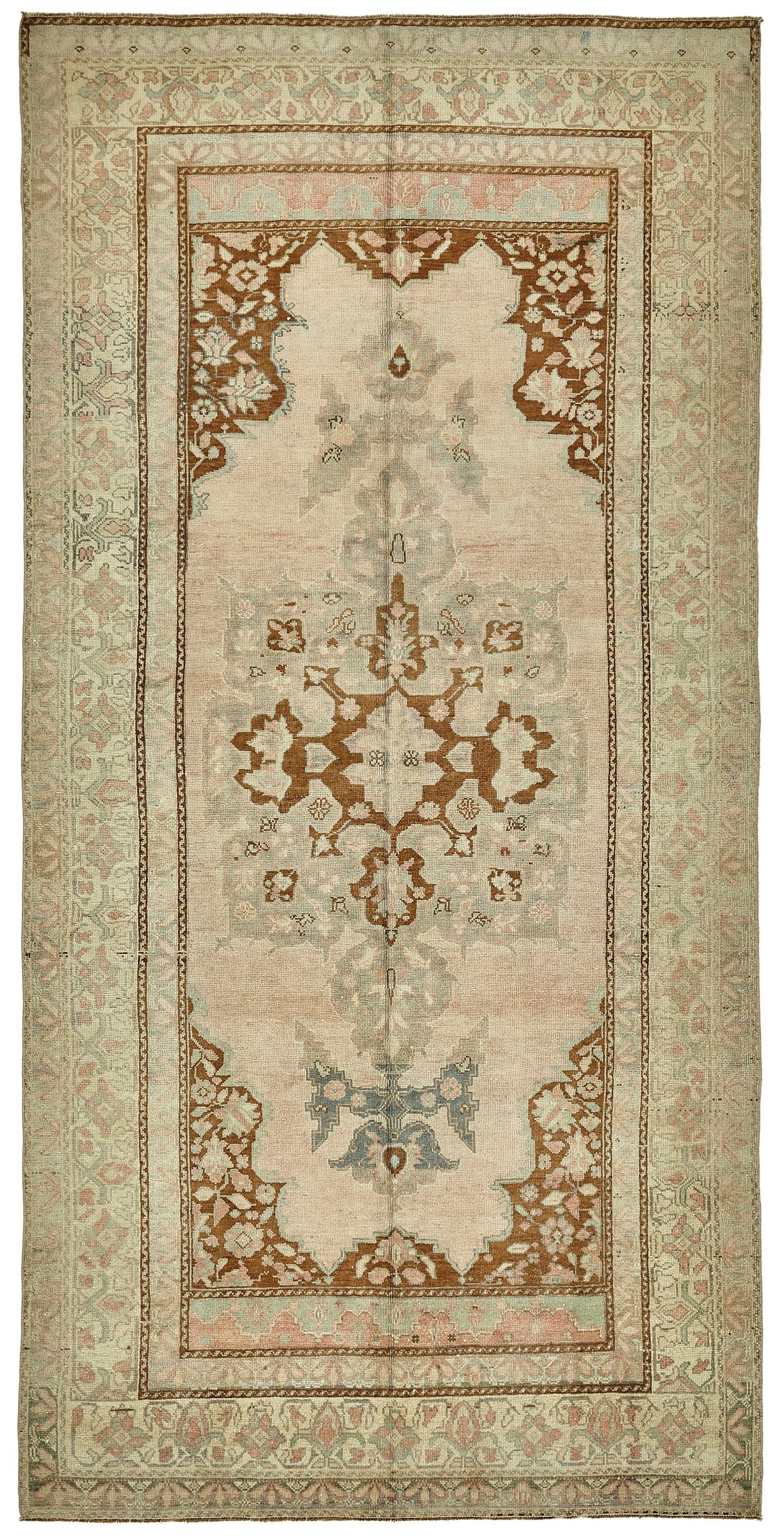 5x10 Beige Handmade Oriental Rug - 49779