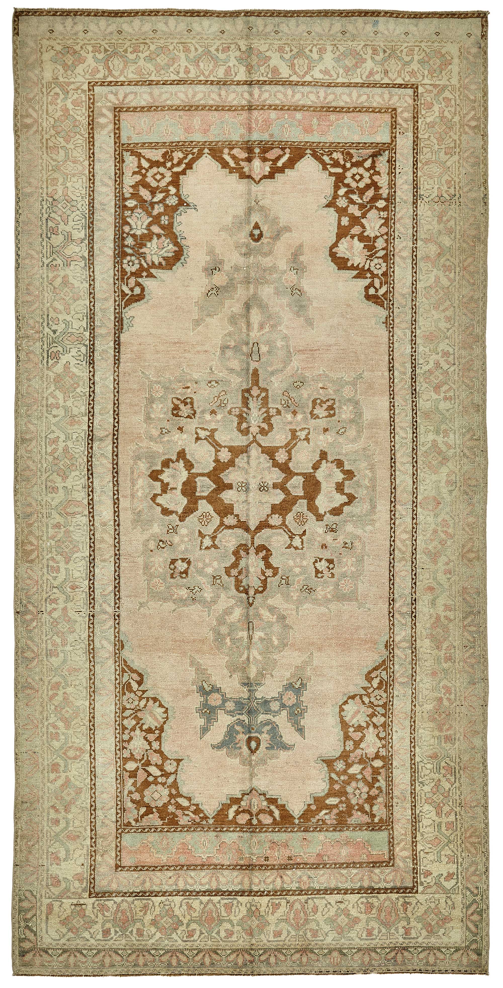 5x10 Beige Handmade Oriental Rug - 49779