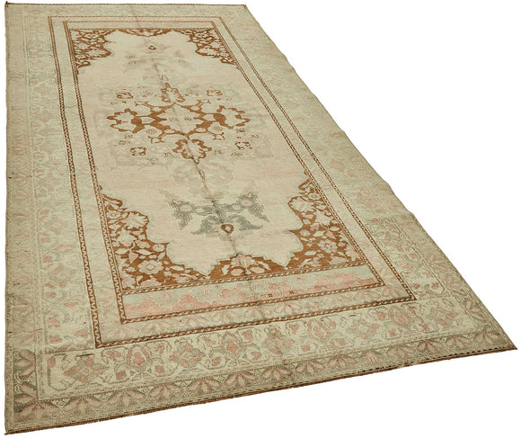 5x10 Beige Handmade Oriental Rug - 49779