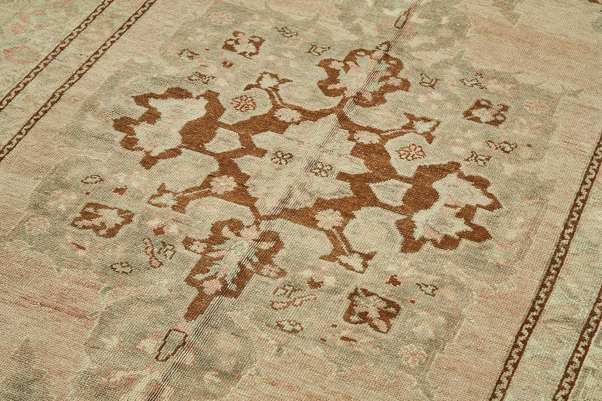 5x10 Beige Handmade Oriental Rug - 49779