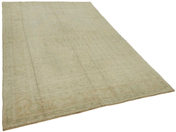 5x9 Beige Handmade Oriental Rug - 49780