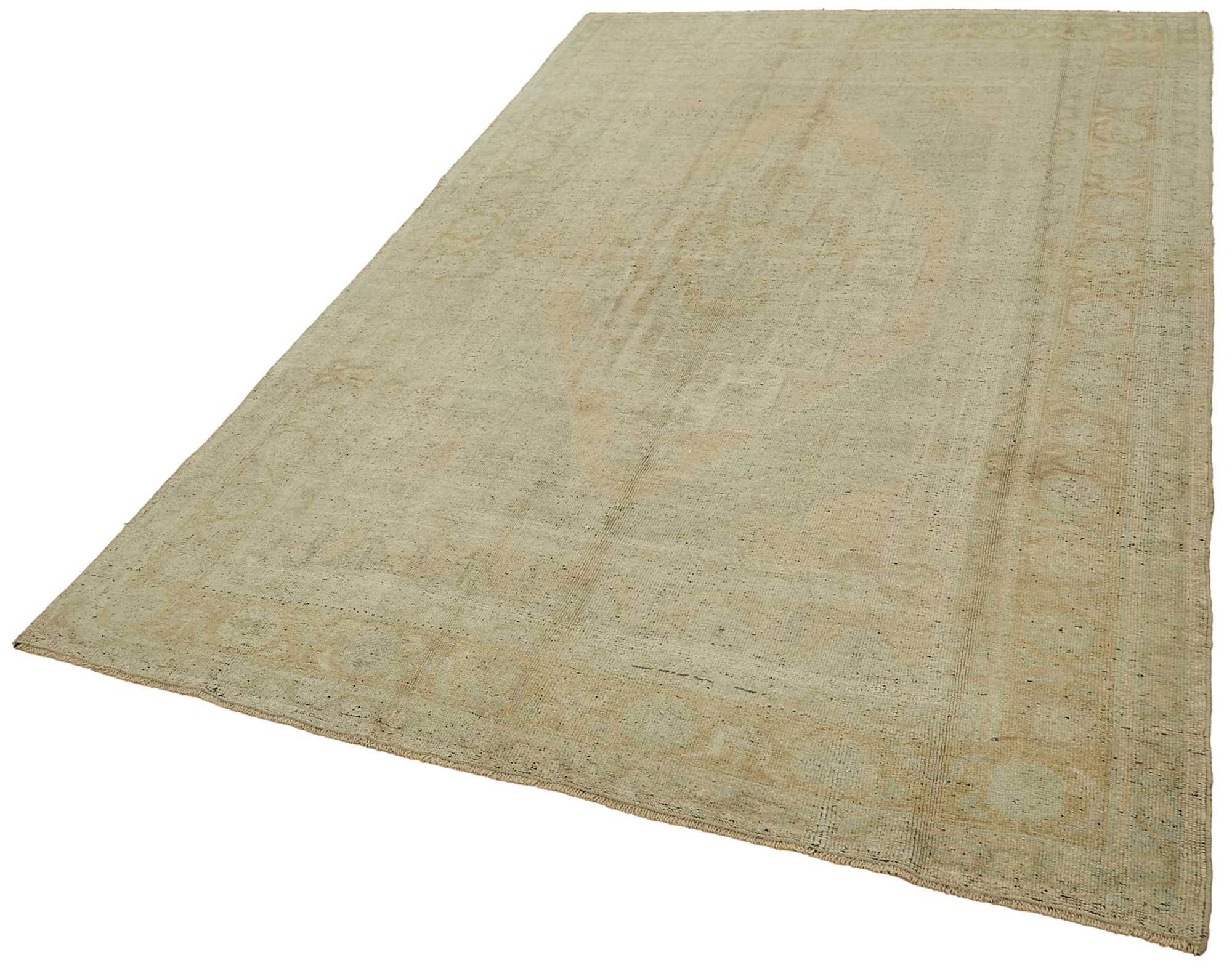 5x9 Beige Handmade Oriental Rug - 49780