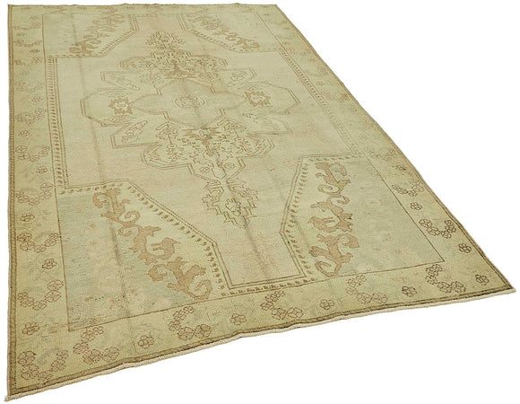 5x8 Beige Handmade Oriental Rug - 49781