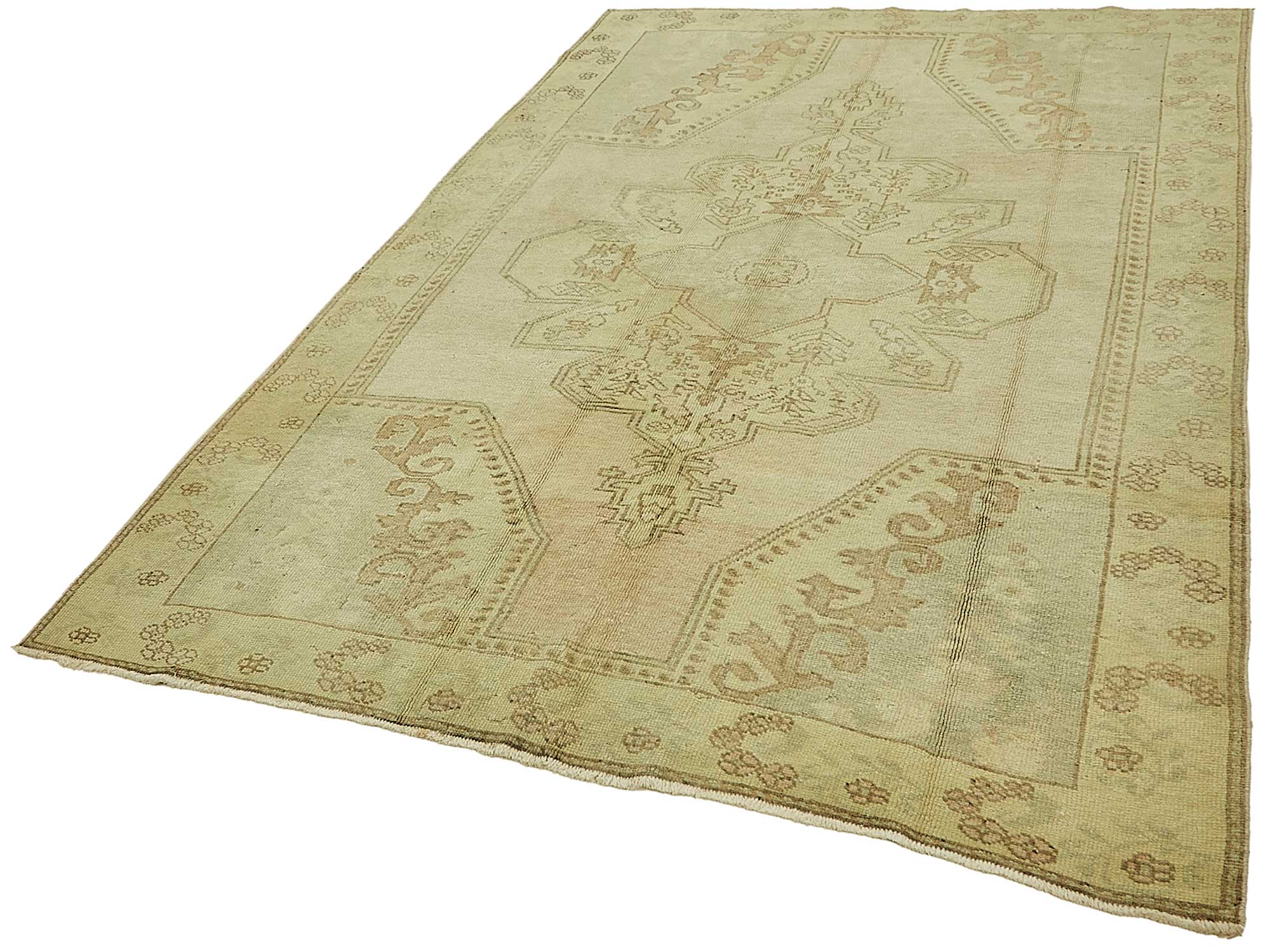 5x8 Beige Handmade Oriental Rug - 49781