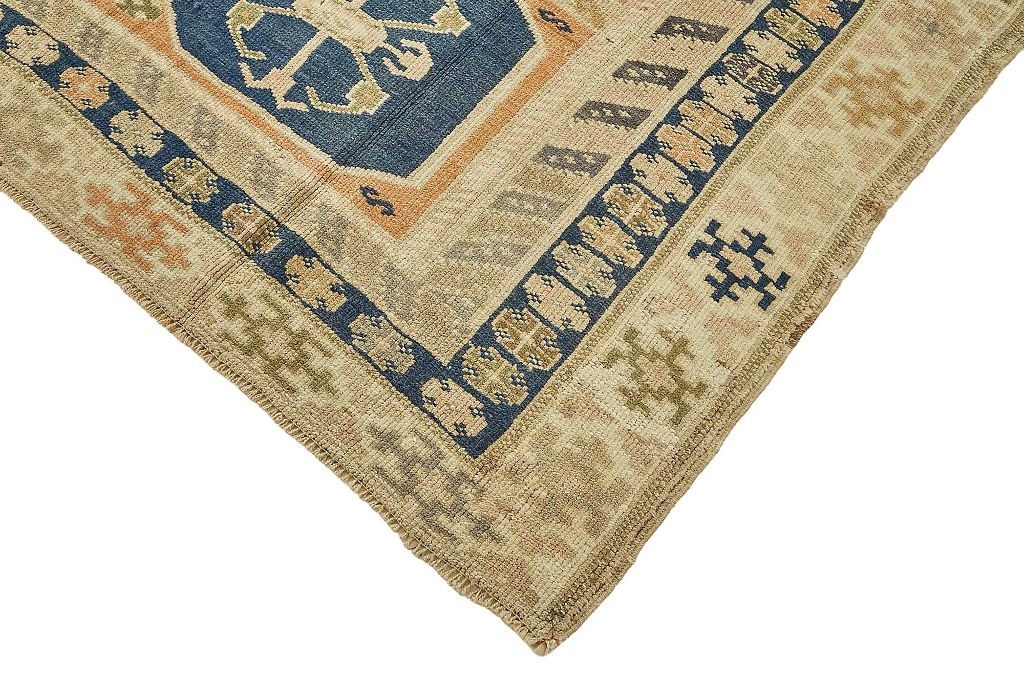 5x8 Beige Handmade Oriental Rug - 49782