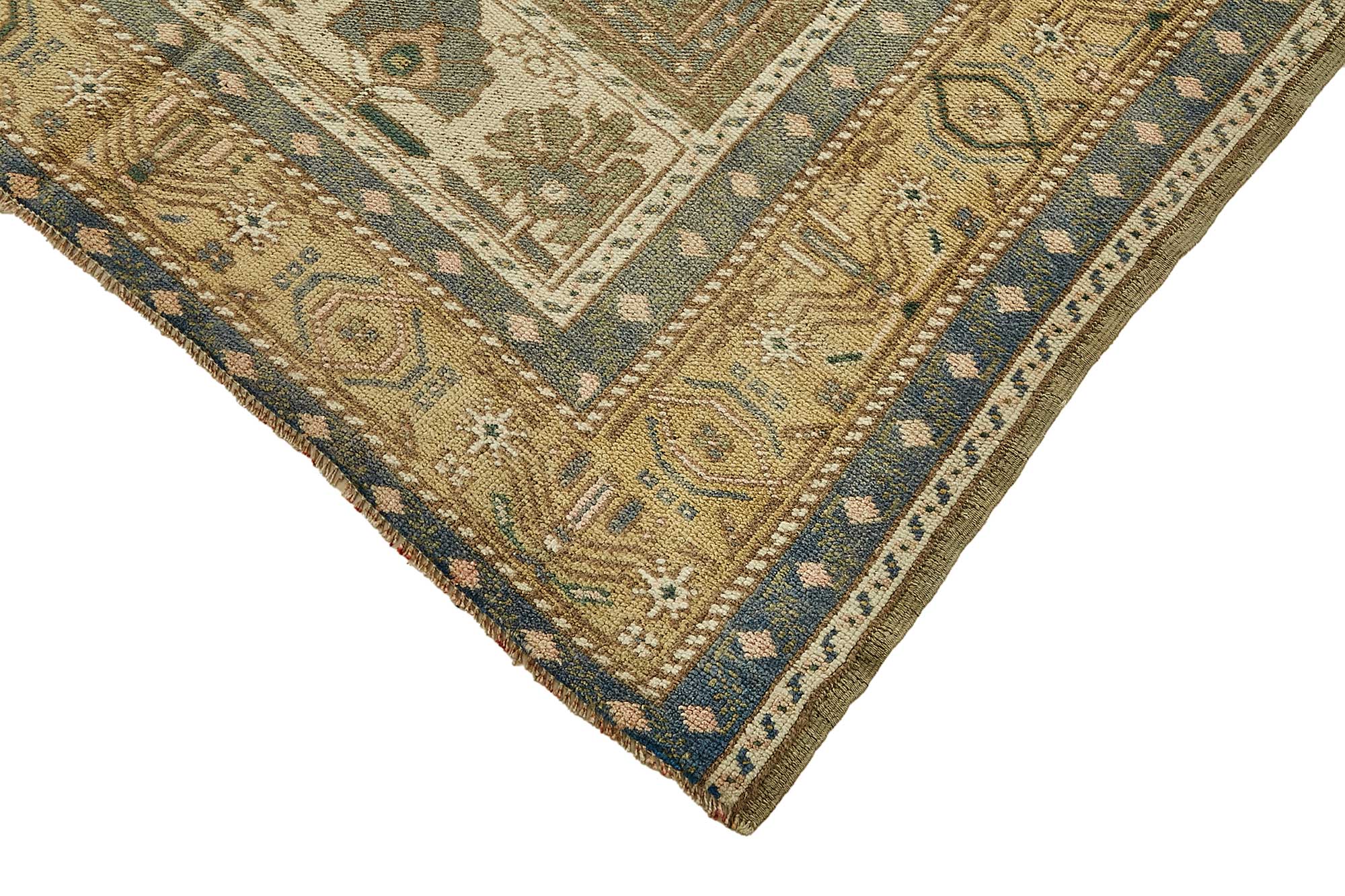 6x10 Beige Handmade Oriental Rug - 49784