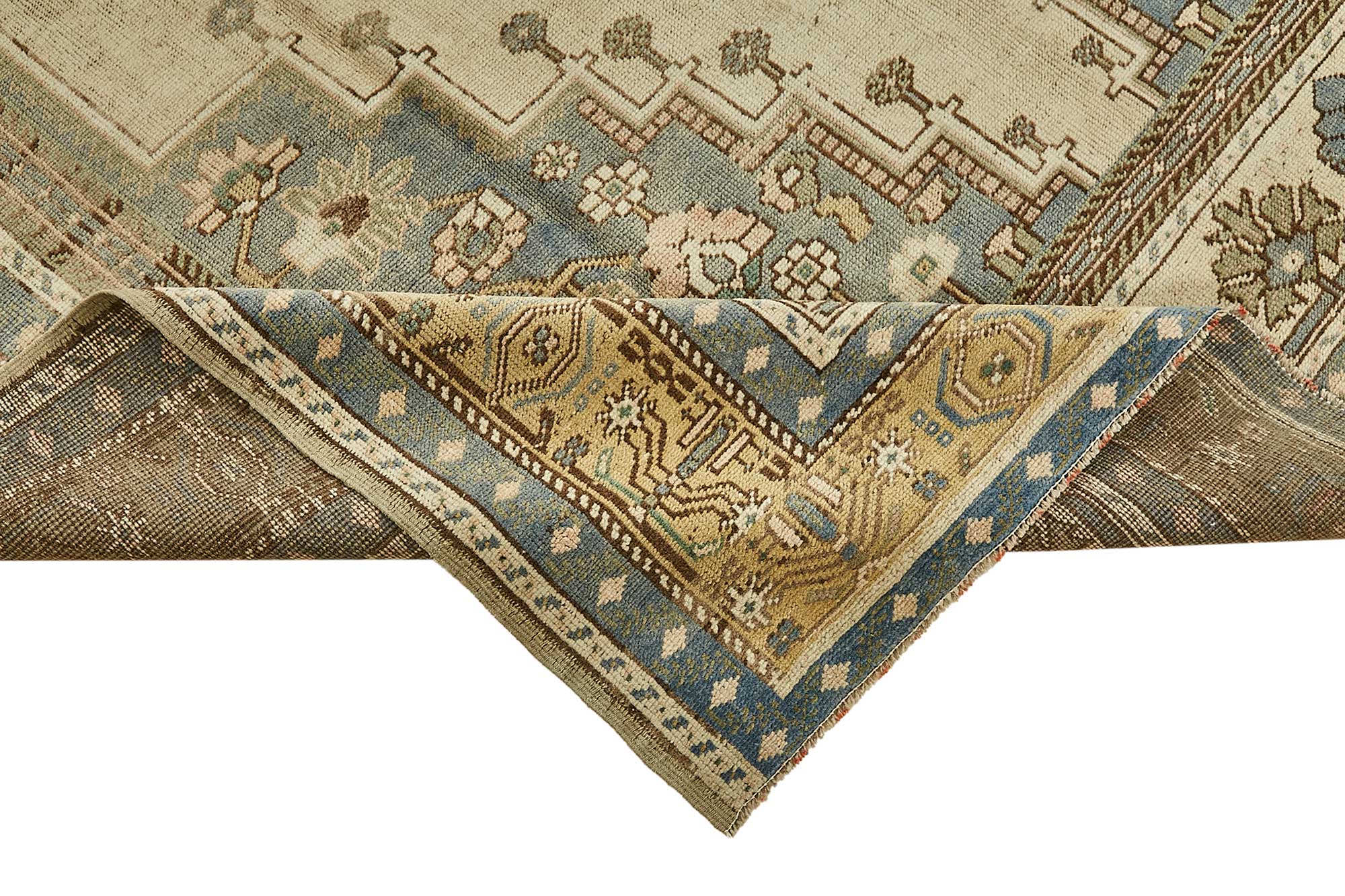 6x10 Beige Handmade Oriental Rug - 49784