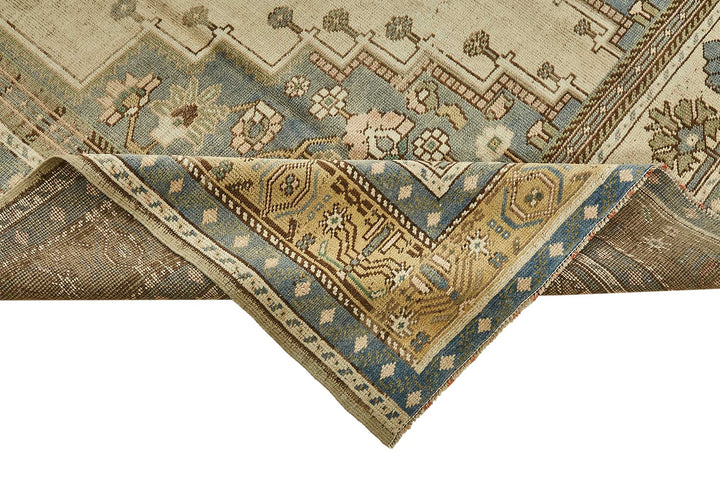 6x10 Beige Handmade Oriental Rug - 49784