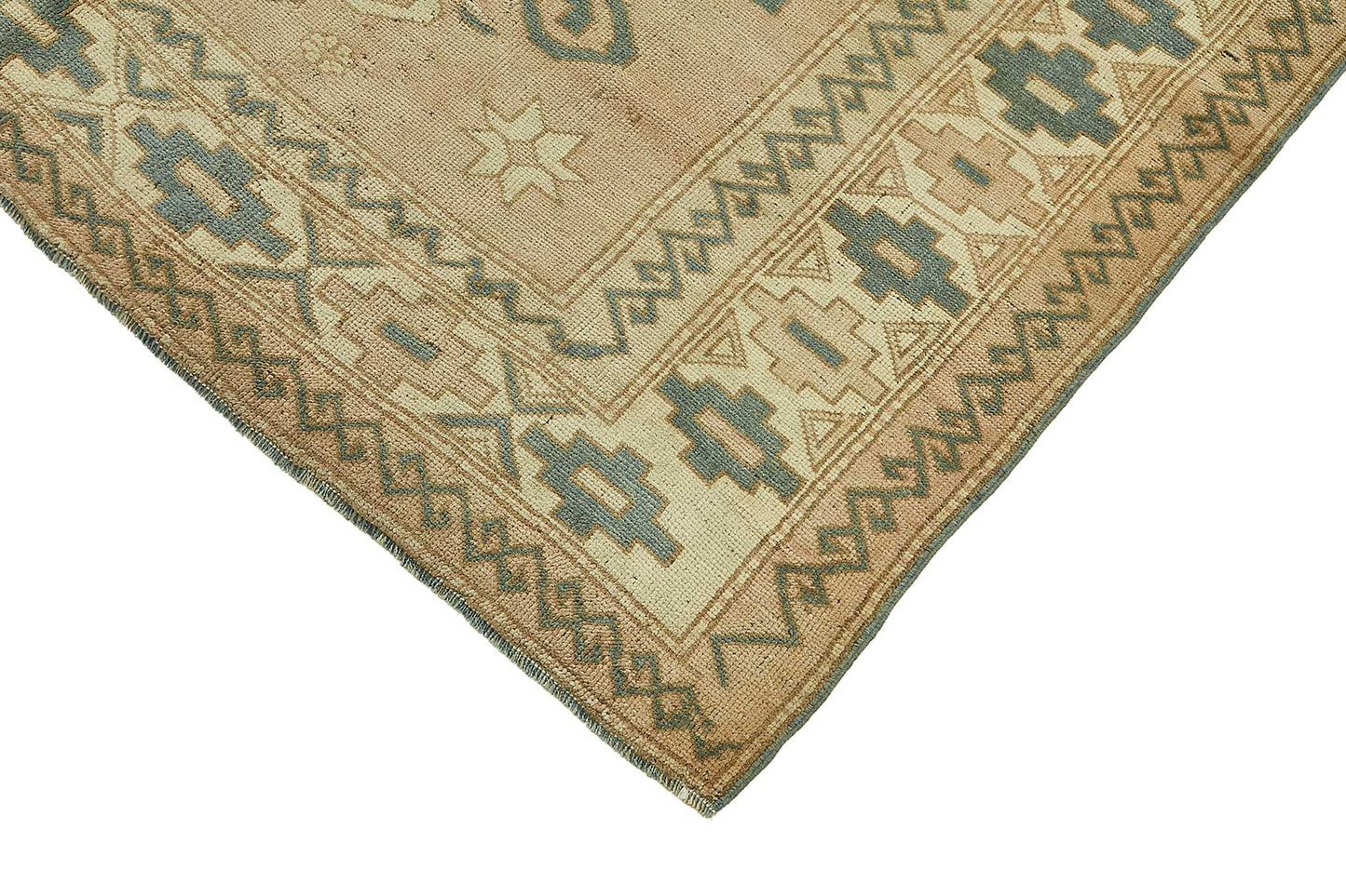 6x8 Beige Handmade Oriental Rug - 49785