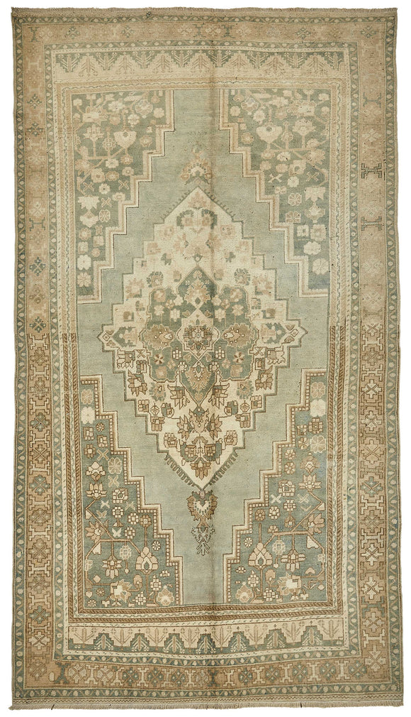 6x11 Beige Handmade Oriental Rug - 49786