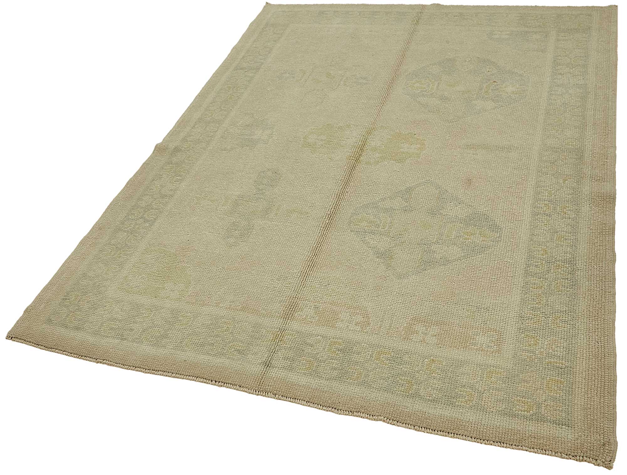 5x7 Beige Handmade Oriental Rug - 49787