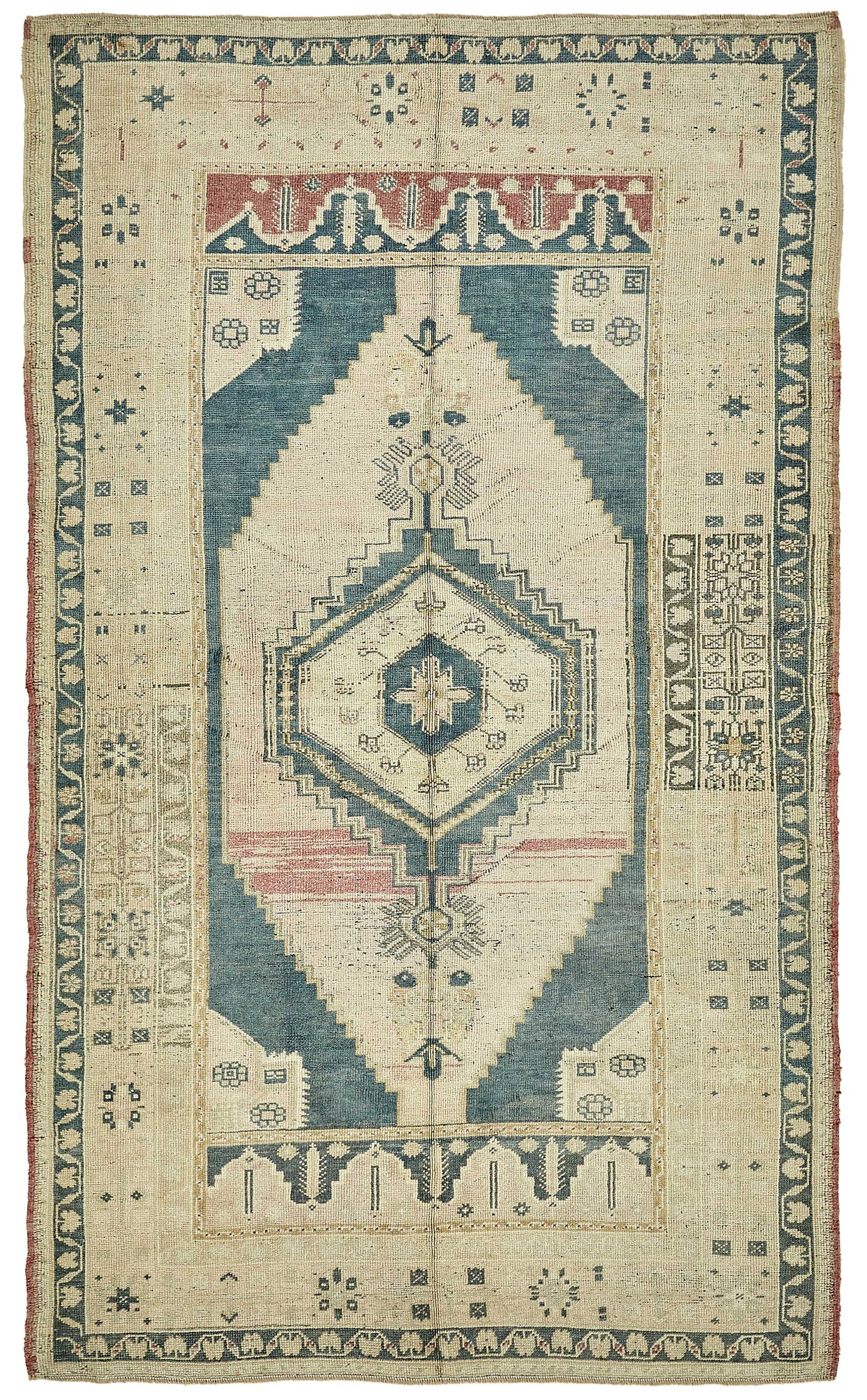 5x8 Beige Handmade Oriental Rug - 49790