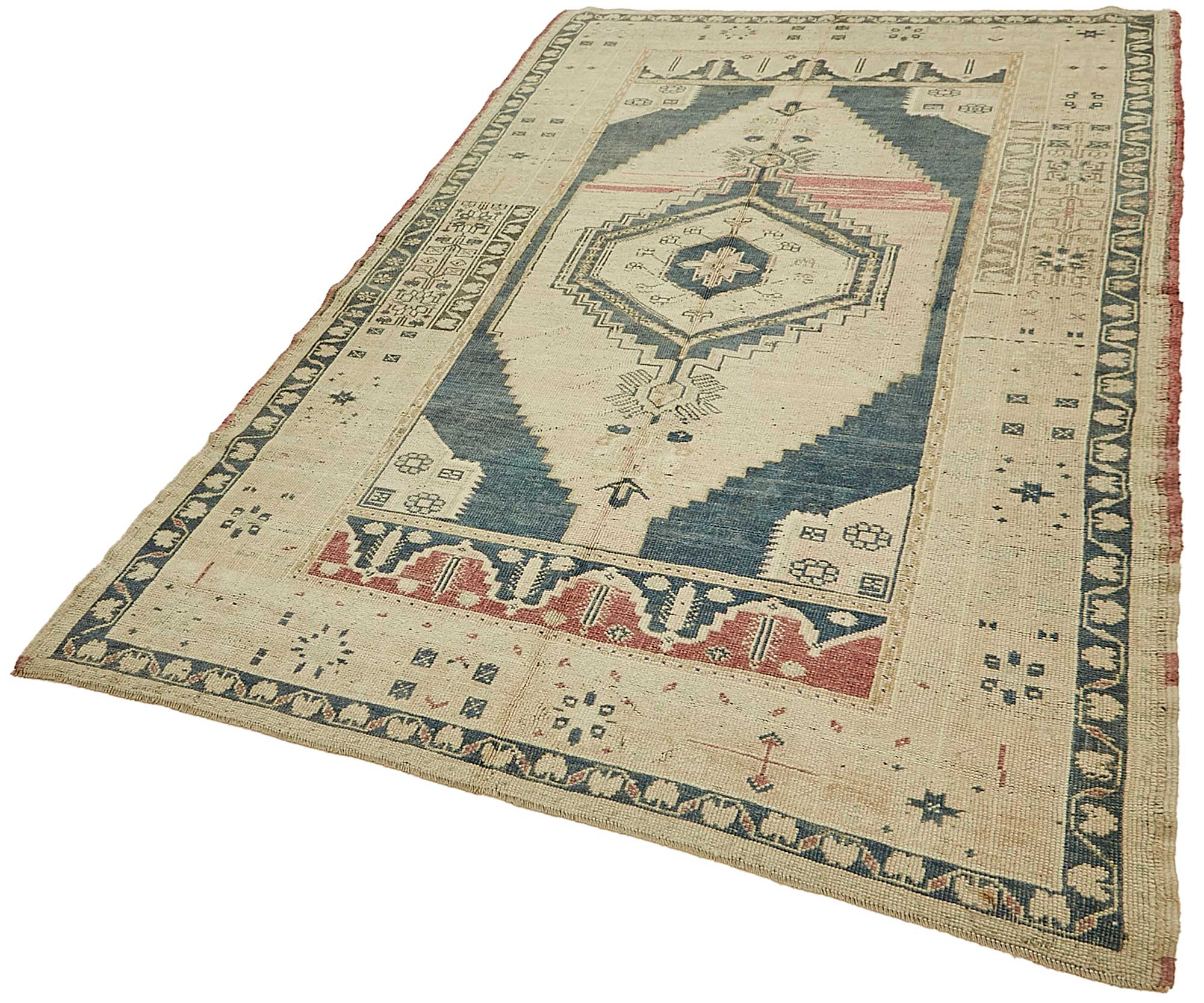 5x8 Beige Handmade Oriental Rug - 49790