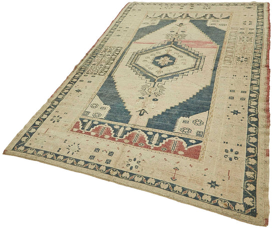 5x8 Beige Handmade Oriental Rug - 49790