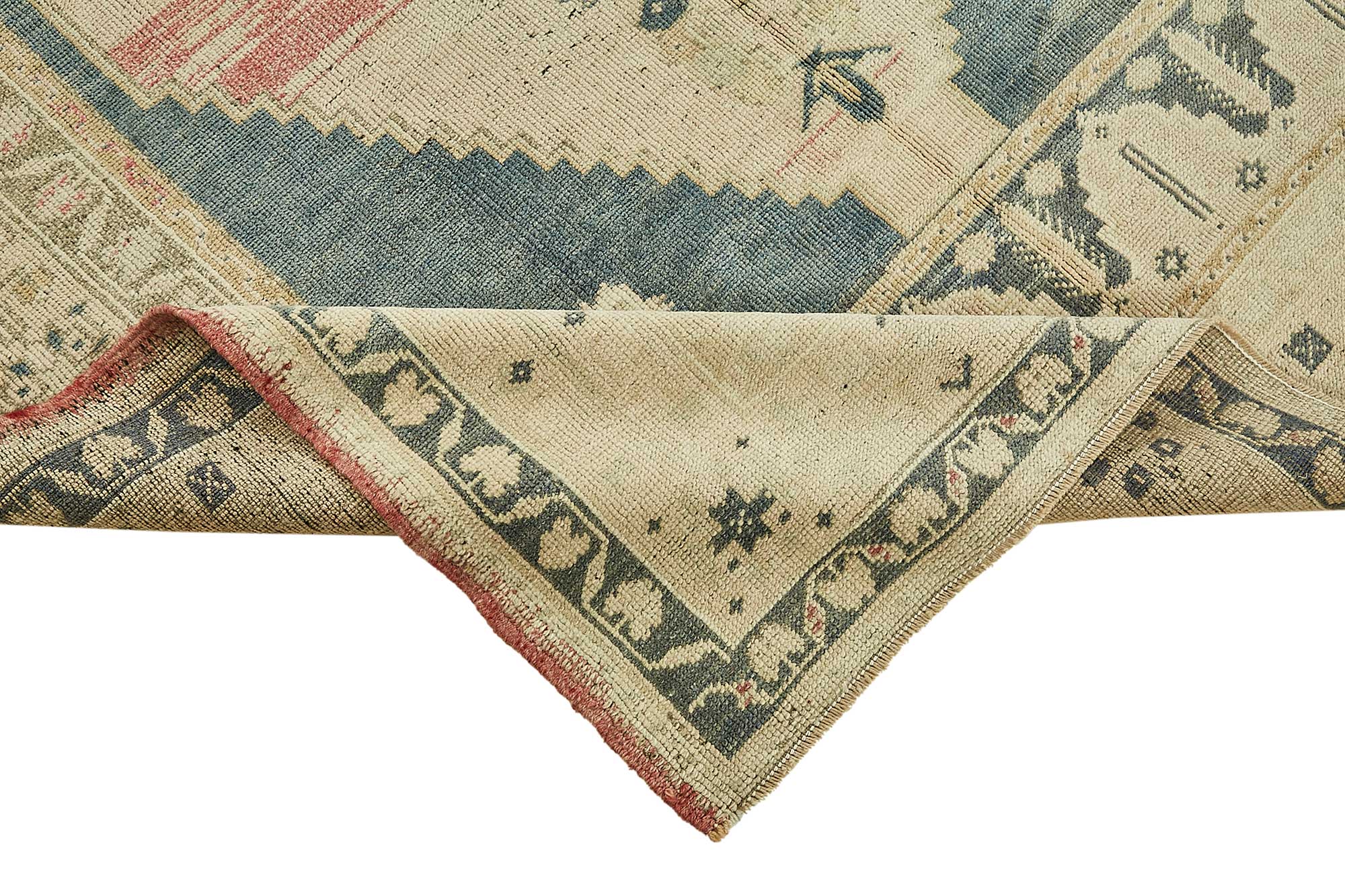 5x8 Beige Handmade Oriental Rug - 49790