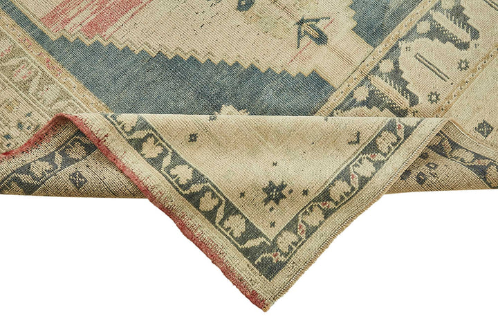 5x8 Beige Handmade Oriental Rug - 49790
