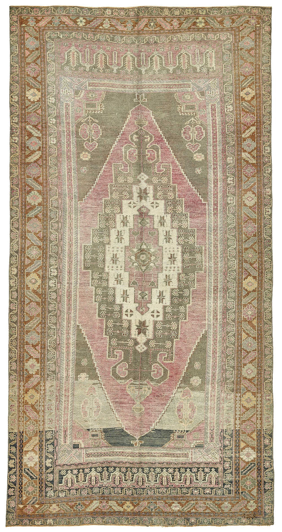 5x10 Beige Handmade Oriental Rug - 49791
