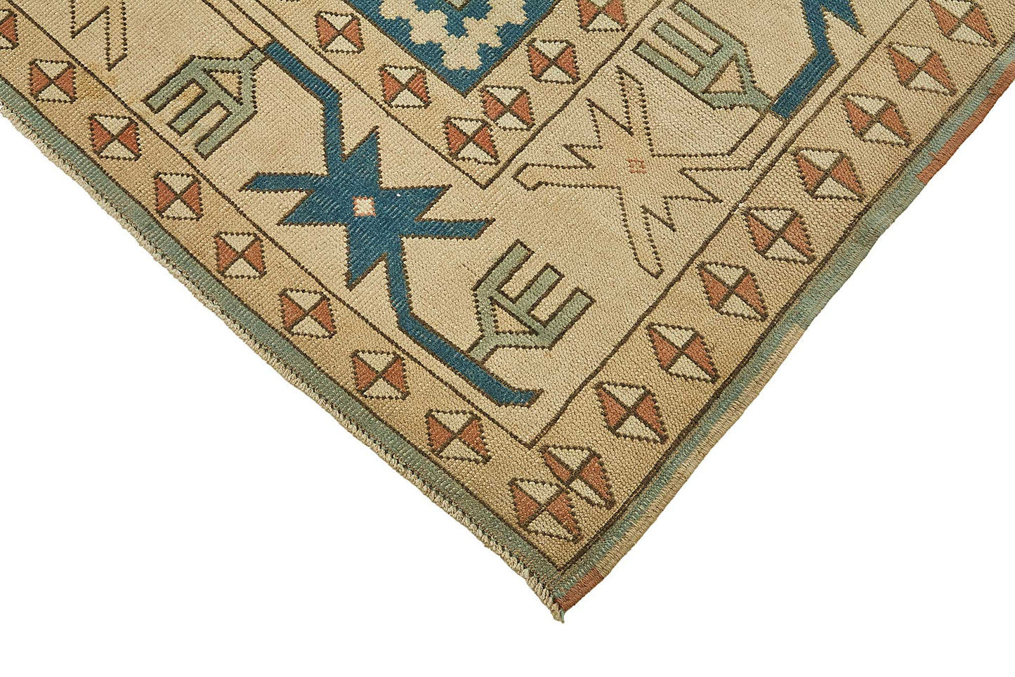 7x10 Beige Handmade Oriental Rug - 49792