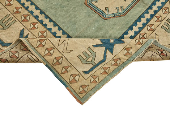 7x10 Beige Handmade Oriental Rug - 49792