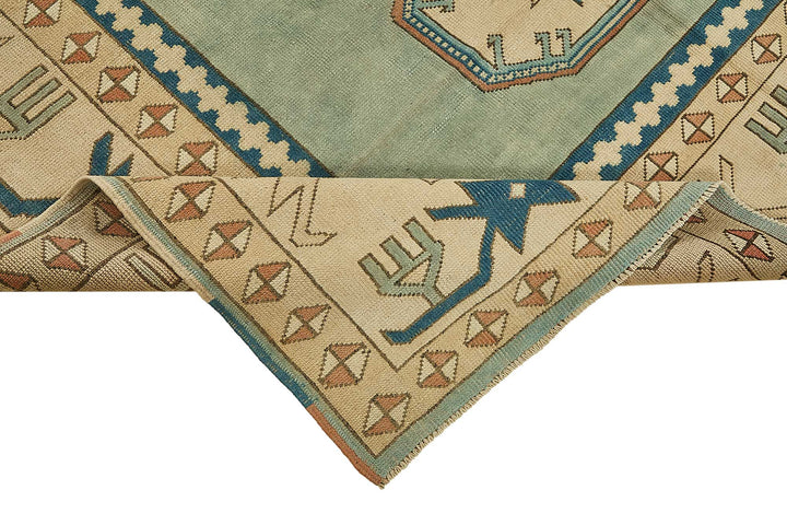 7x10 Beige Handmade Oriental Rug - 49792