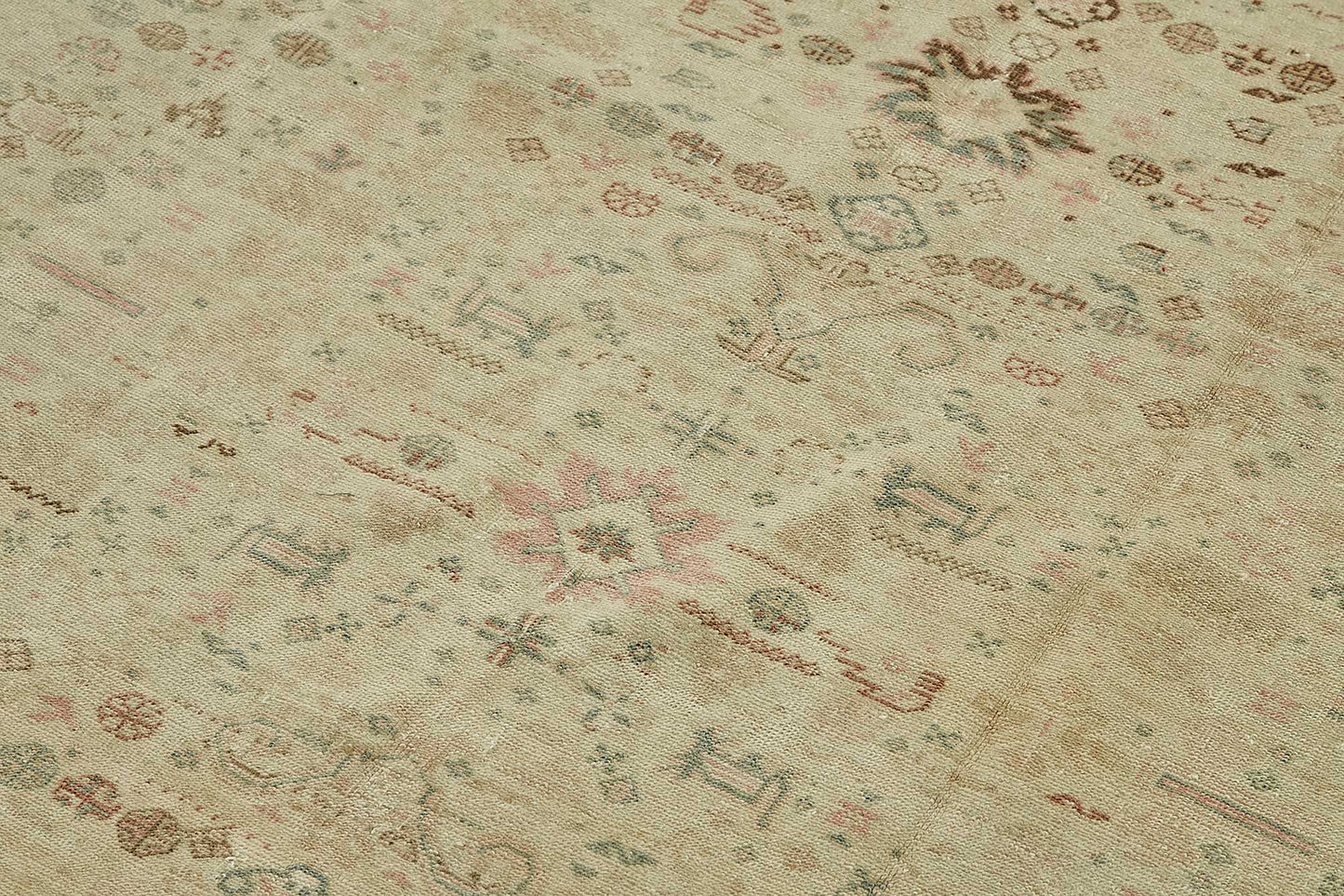 5x8 Beige Handmade Oriental Rug - 49793