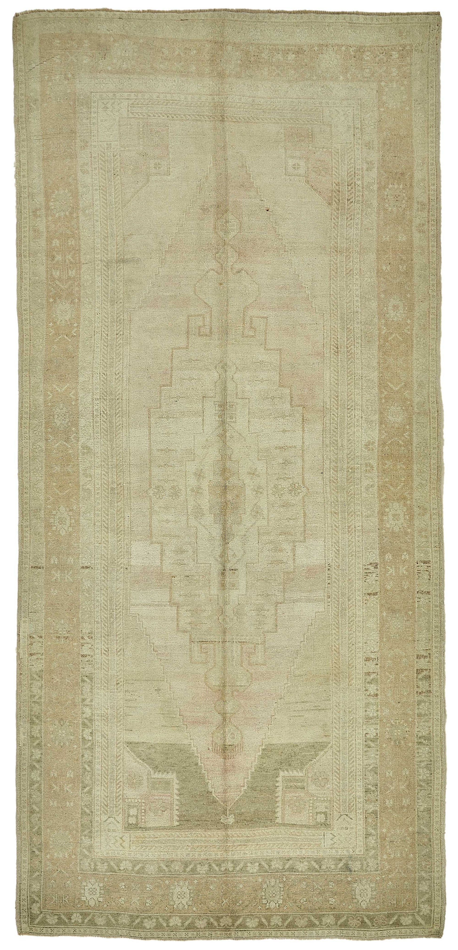 5x10 Beige Handmade Oriental Rug - 49794