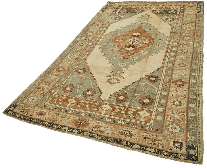5x10 Beige Handmade Oriental Rug - 49795