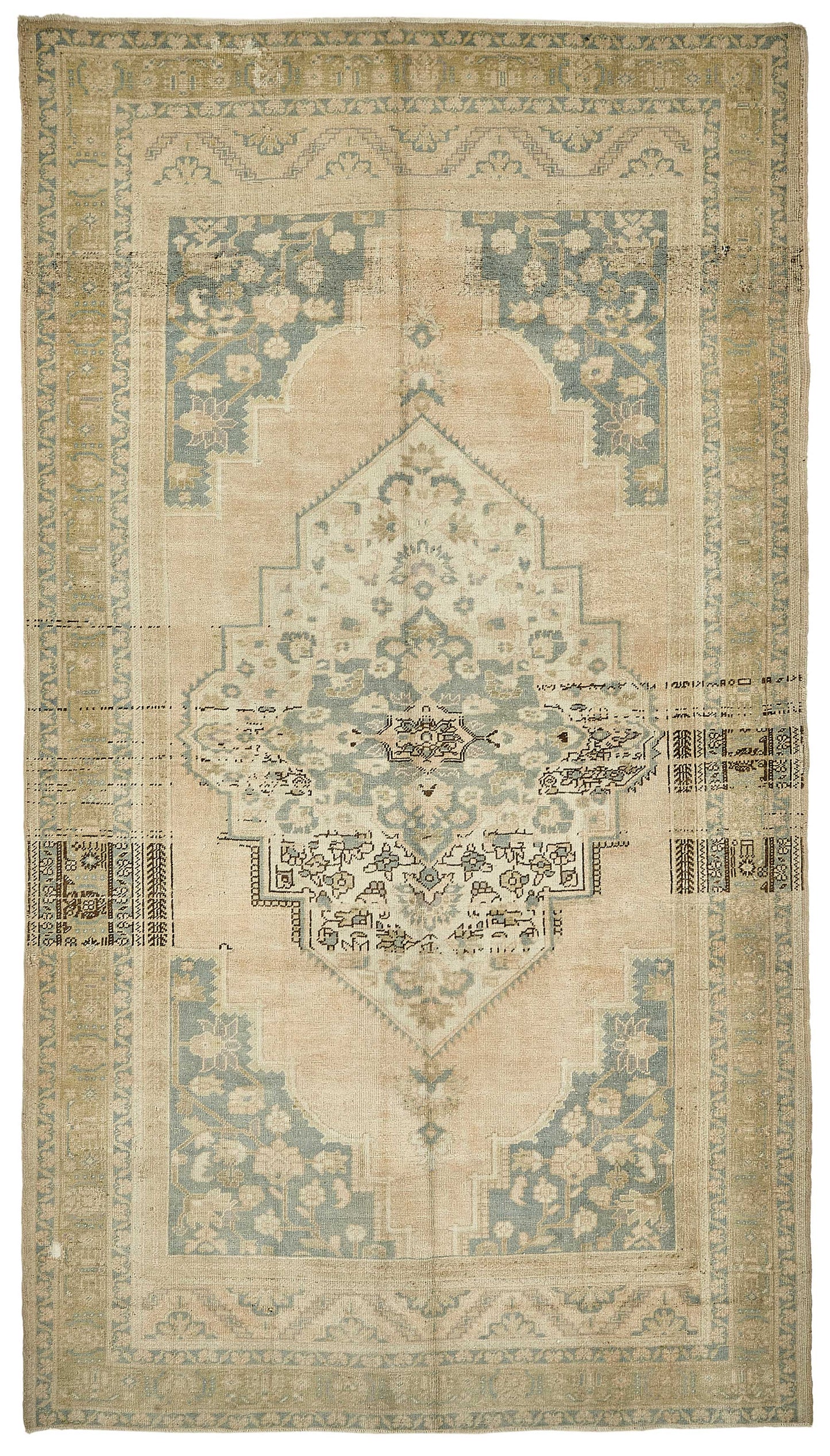 6x11 Beige Handmade Oriental Rug - 49797