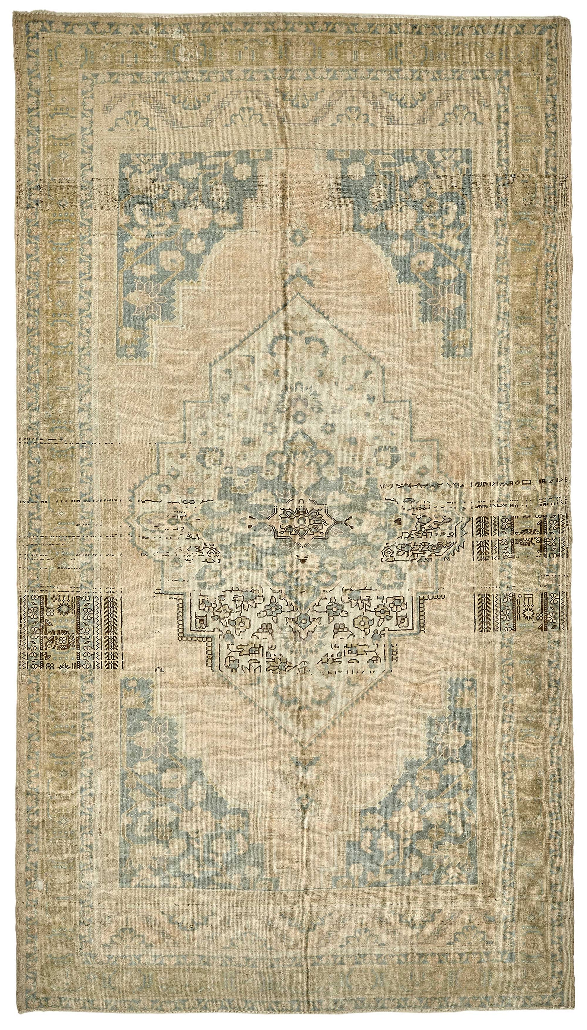 6x11 Beige Handmade Oriental Rug - 49797