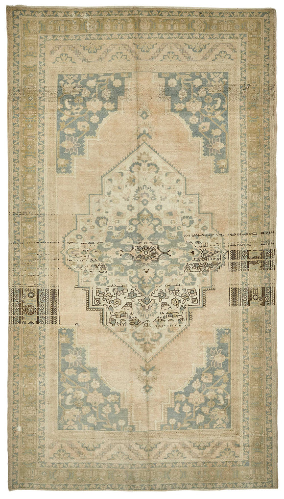 6x11 Beige Handmade Oriental Rug - 49797