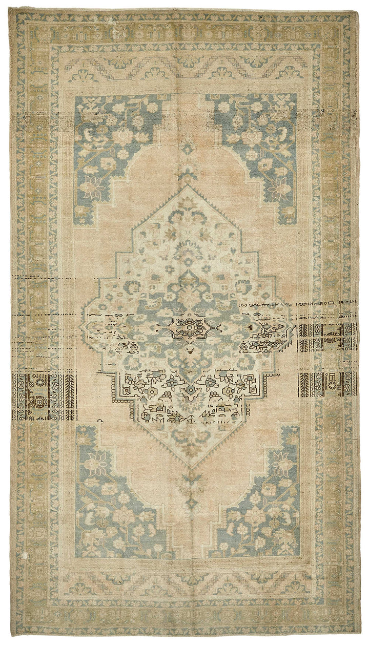 6x11 Beige Handmade Oriental Rug - 49797