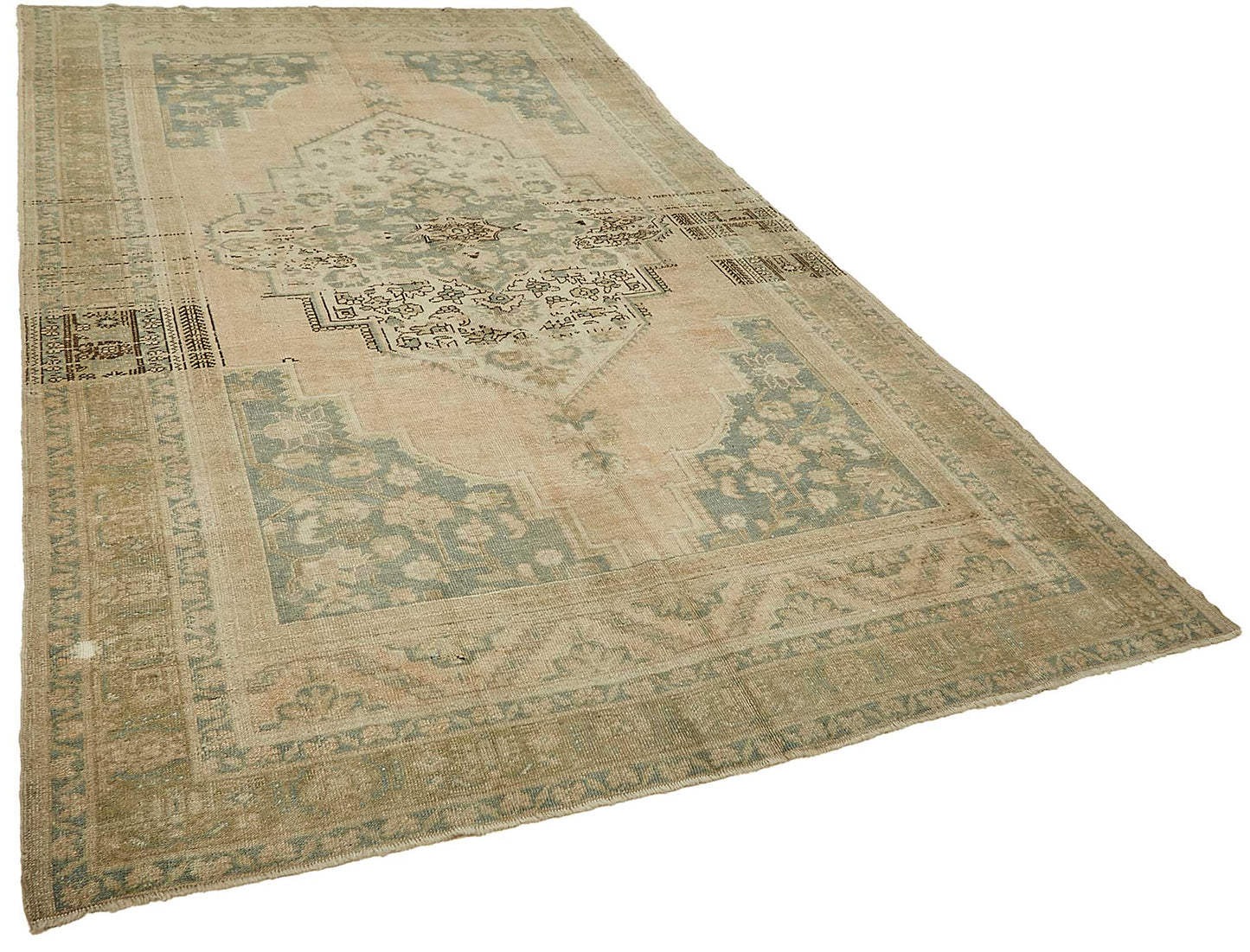 6x11 Beige Handmade Oriental Rug - 49797