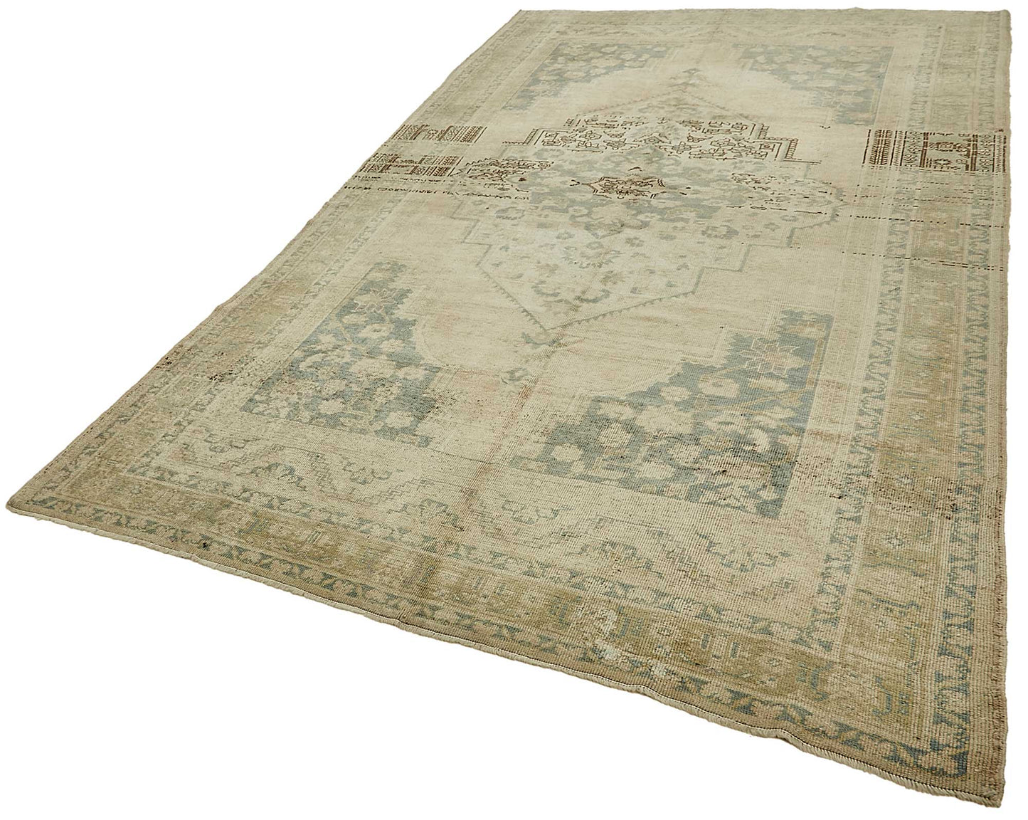 6x11 Beige Handmade Oriental Rug - 49797